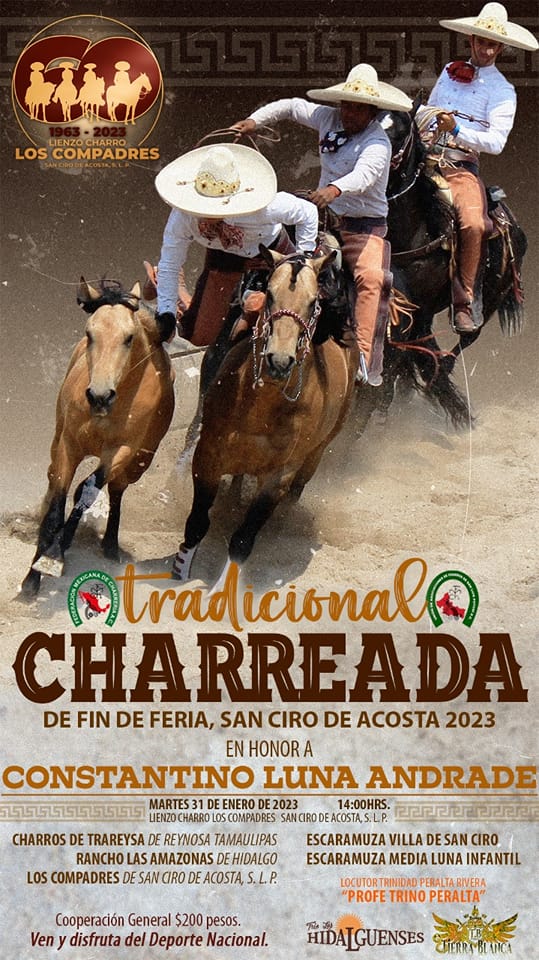 Todo listo para la tradicional charreada de feria en San Ciro de